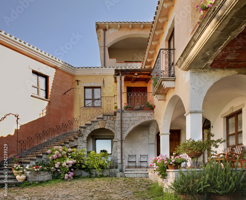 View of Orgosolo. Sardinia. Italy