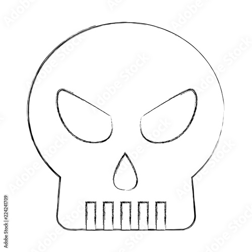 skull death head horror danger