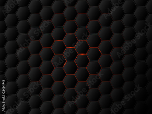 Abstract geometric background with hexagons. Vector illustratio
