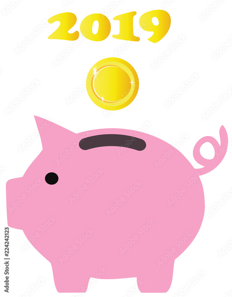 Fototapeta premium Vector Piggy Bank