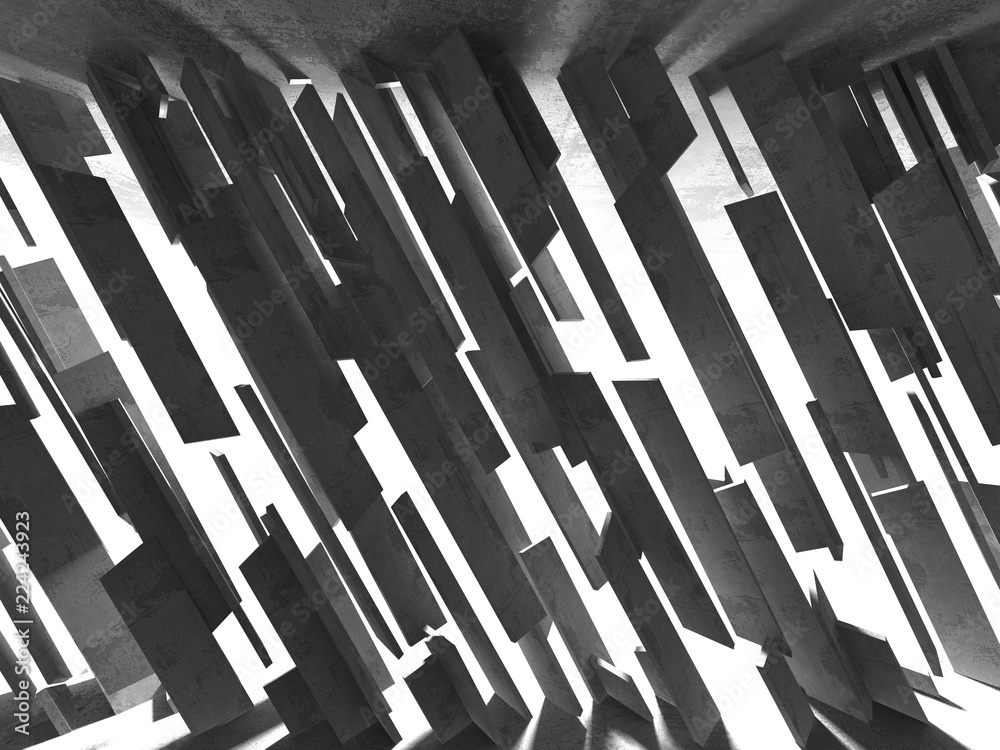 Abstract geometric concrete architecture background