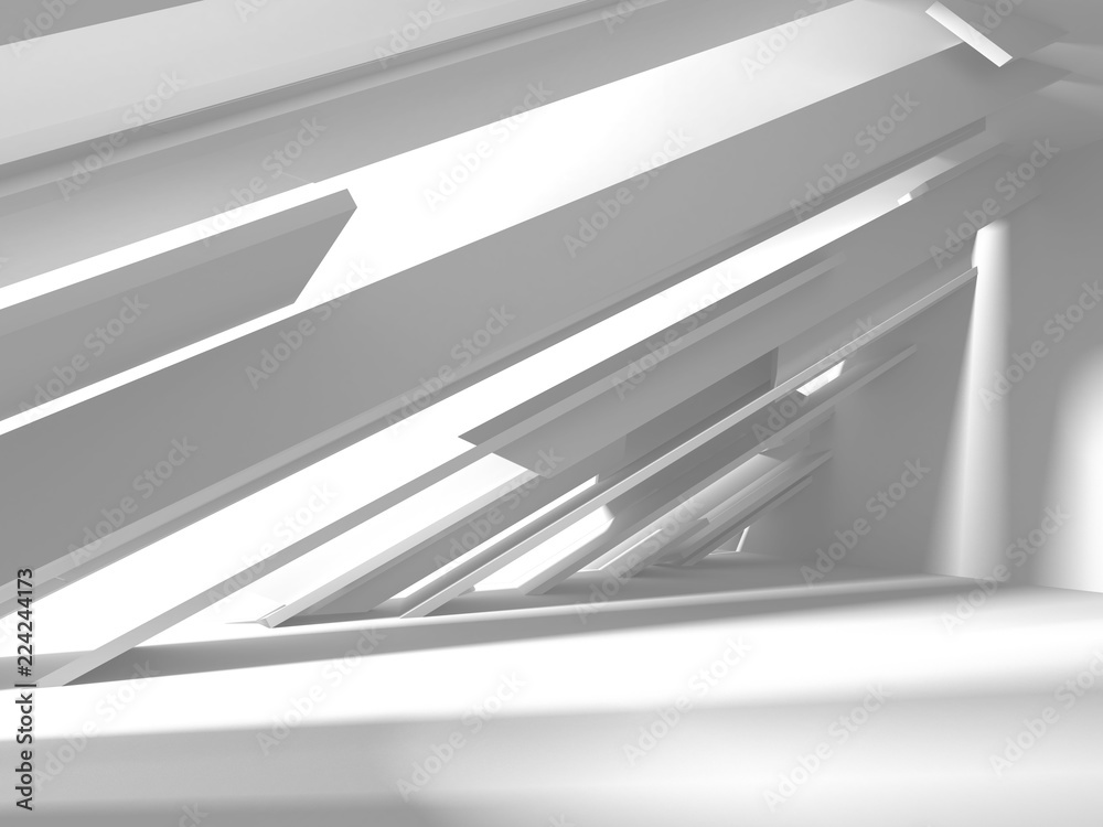 Futuristic White Architecture Design Background Futuristic White Architecture Design Background