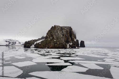 Rocks on Deception island, Antarctica