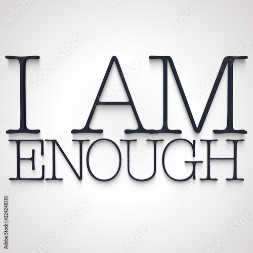 Wallpaper Mural I am Enough Torontodigital.ca