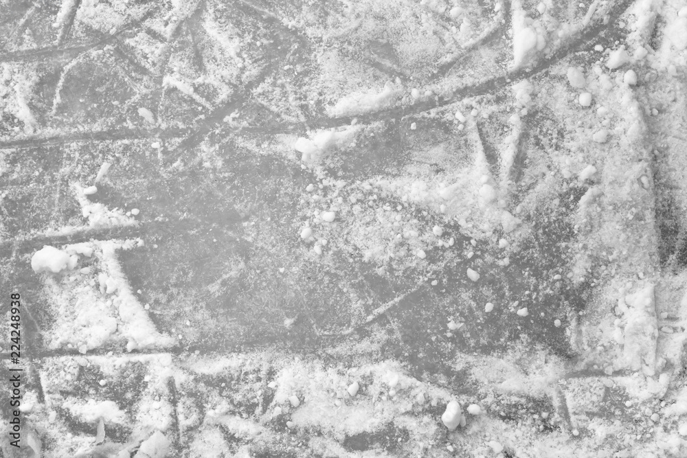Fototapeta premium Ice rink floor