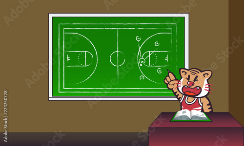 Basketball tiger coach