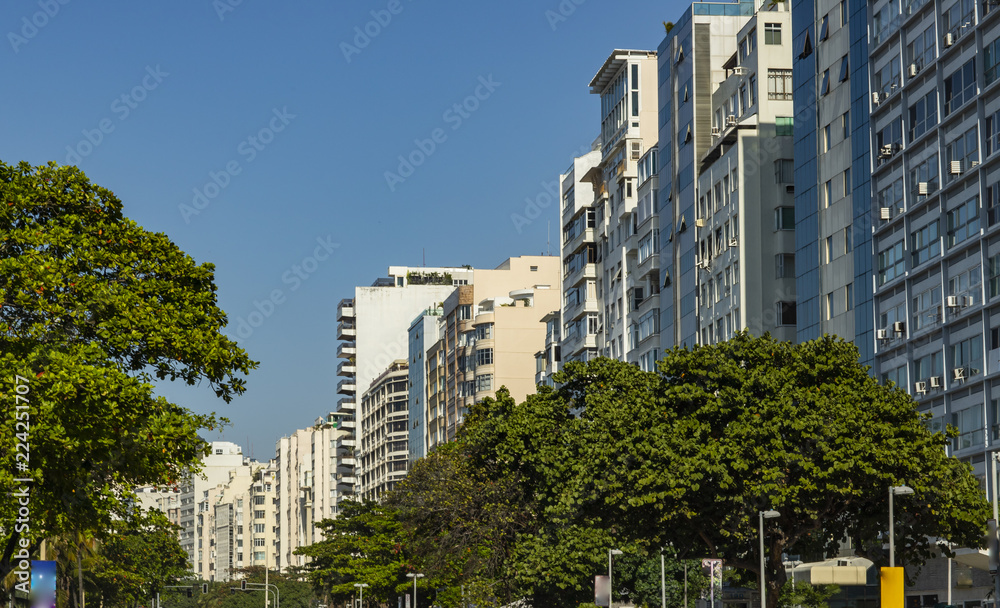 Cities with special architectures. Copacabana Beach, Rio de Janeiro Brazil South America Cities with special architectures. Copacabana Beach, Rio de Janeiro Brazil South America