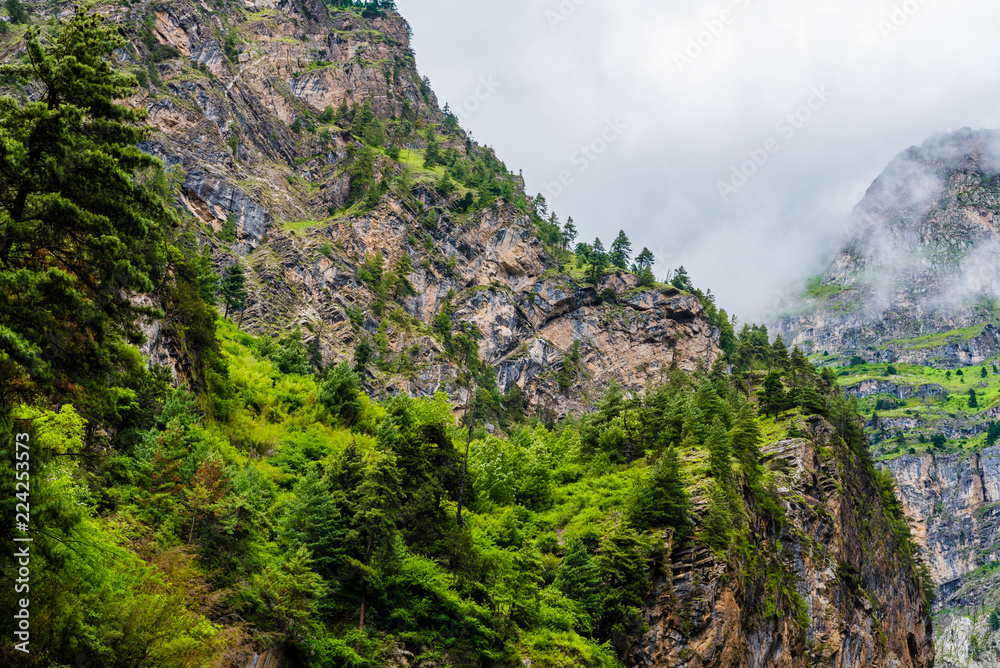 Nature view in Annapurna Conservation Area, Nepal