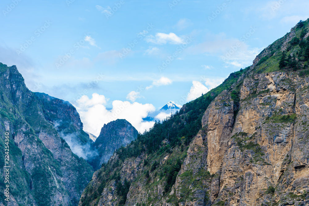 Nature view in Annapurna Conservation Area, Nepal