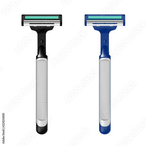 The shaving machine in the vector.Razor on white background.