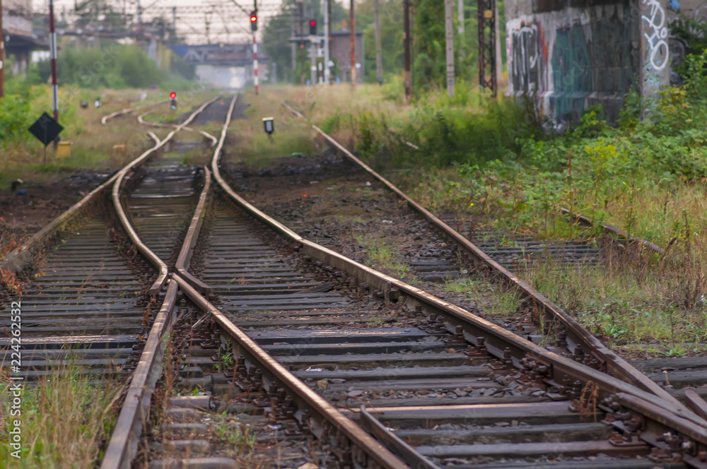 The separation of old railway line. The separation of old railway line.