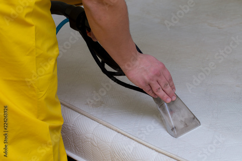 dry cleaning of a mattress