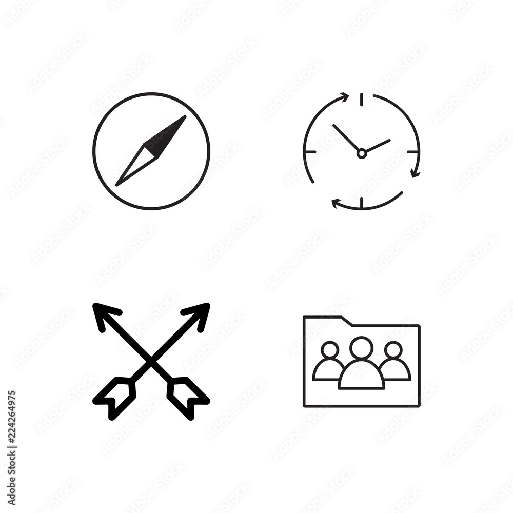 business simple outlined icons set business simple outlined icons set