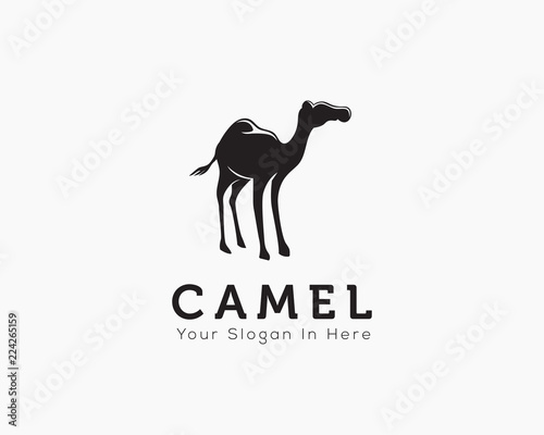 Stand camel art logo