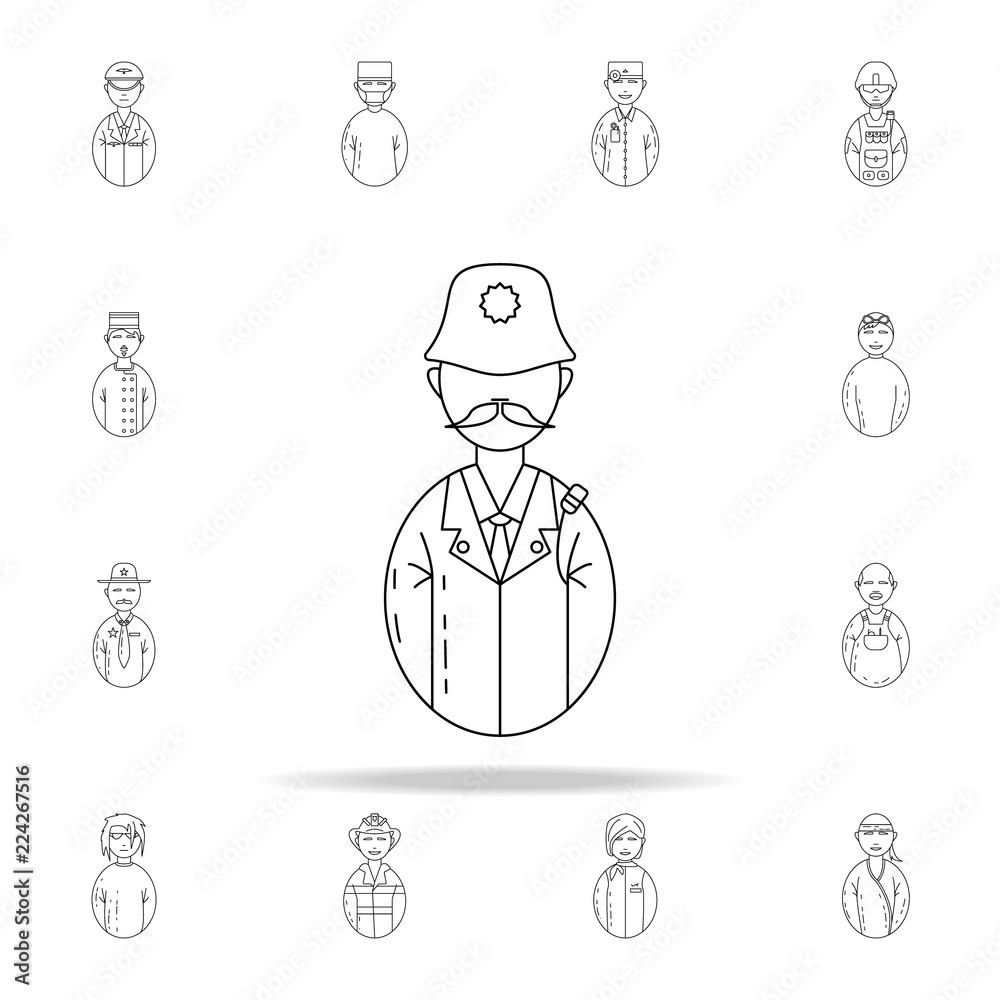 avatar policeman icon. Avatars icons universal set for web and mobile avatar policeman icon. Avatars icons universal set for web and mobile