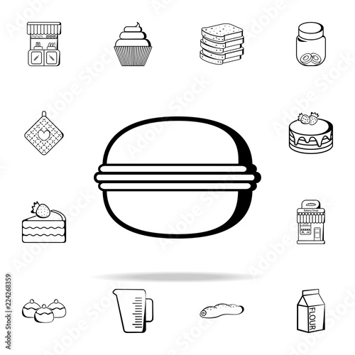 burgher icon. Bakery shop icons universal set for web and mobile