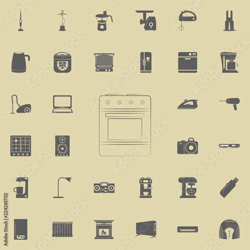 logo gas furnace icon. Electro icons universal set for web and mobile