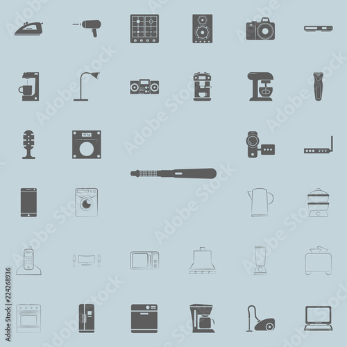 hair curlers icon. Electro icons universal set for web and mobile