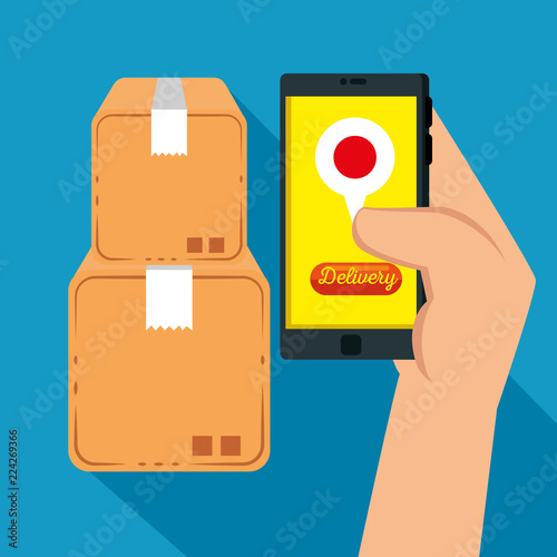 logistic services with smartphone