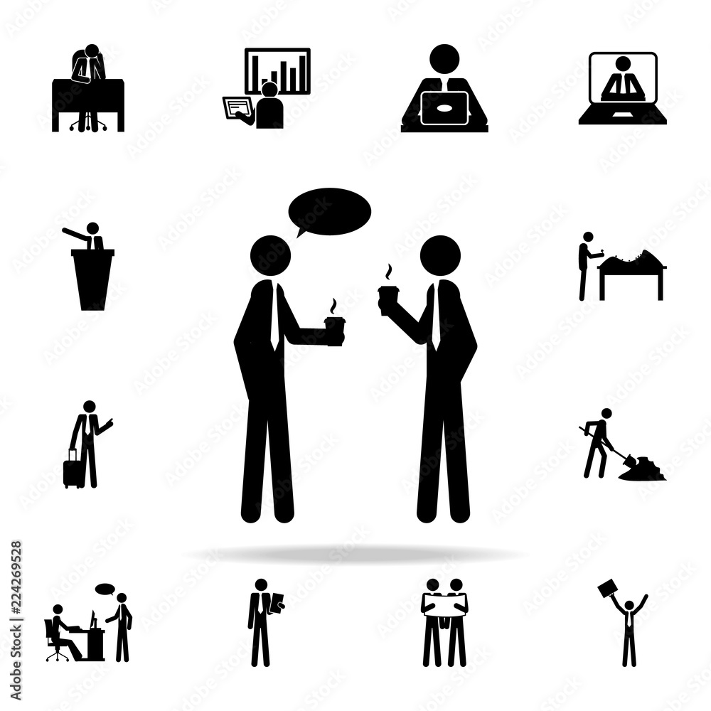 coffee brake icon. people in work icons universal set for web and mobile coffee brake icon. people in work icons universal set for web and mobile