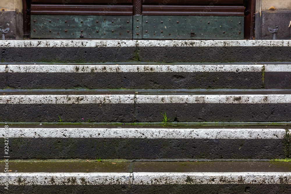 old staircase in the park old staircase in the park
