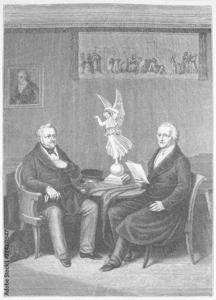 Karl August bei Goethe Stock Illustration Adobe Stock