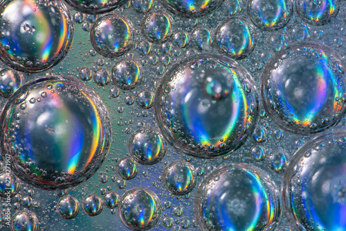 Iridescent Bubbles Abstract Background