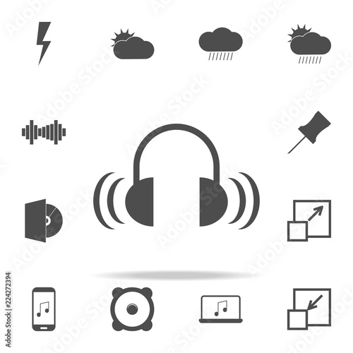 sound from headphones icon. web icons universal set for web and mobile