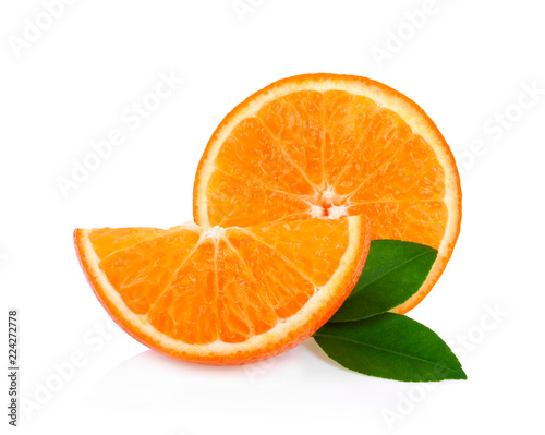 mandarin orange isolated on white background