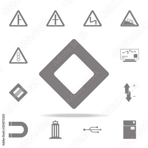main road sign icon. web icons universal set for web and mobile