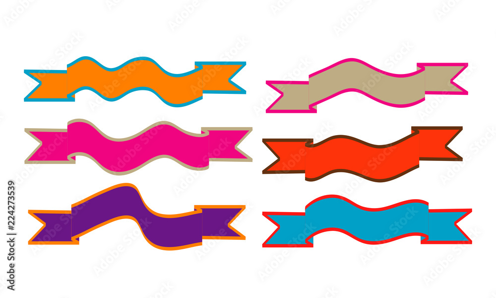 collection of ribbon banner vector collection of ribbon banner vector