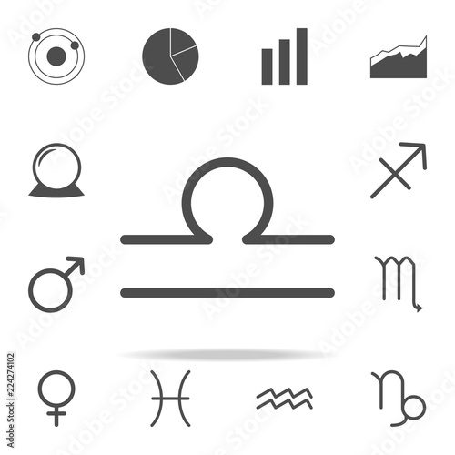 zodiac scales of venus icon. web icons universal set for web and mobile