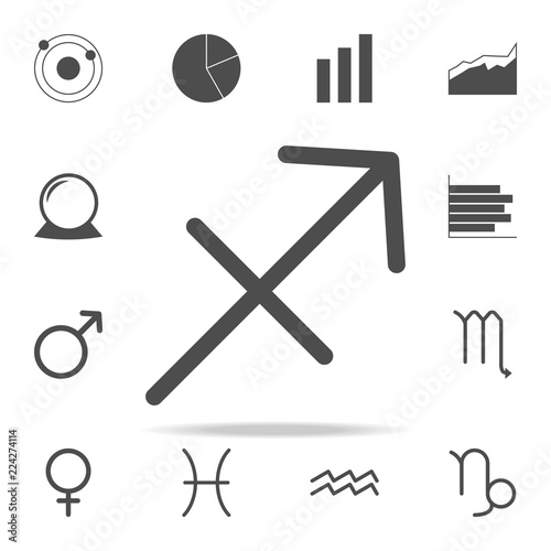 Zodiac Sagittarius Jupiter icon. web icons universal set for web and mobile
