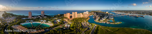 Atlantis Hotel on Paradise Island Nassau Bahamas Aerial Panorama photo