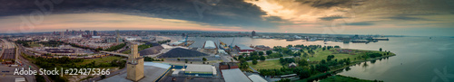 Panorama of Baltimore harbor with Fort Mc Henry national monument © tamas