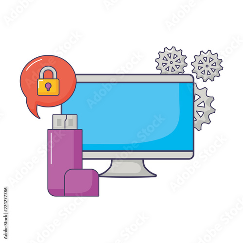 computer drive flash security data system