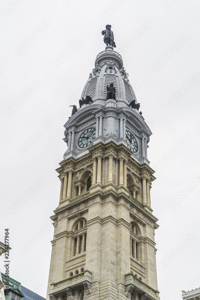 Philadelphia’s city hall tower