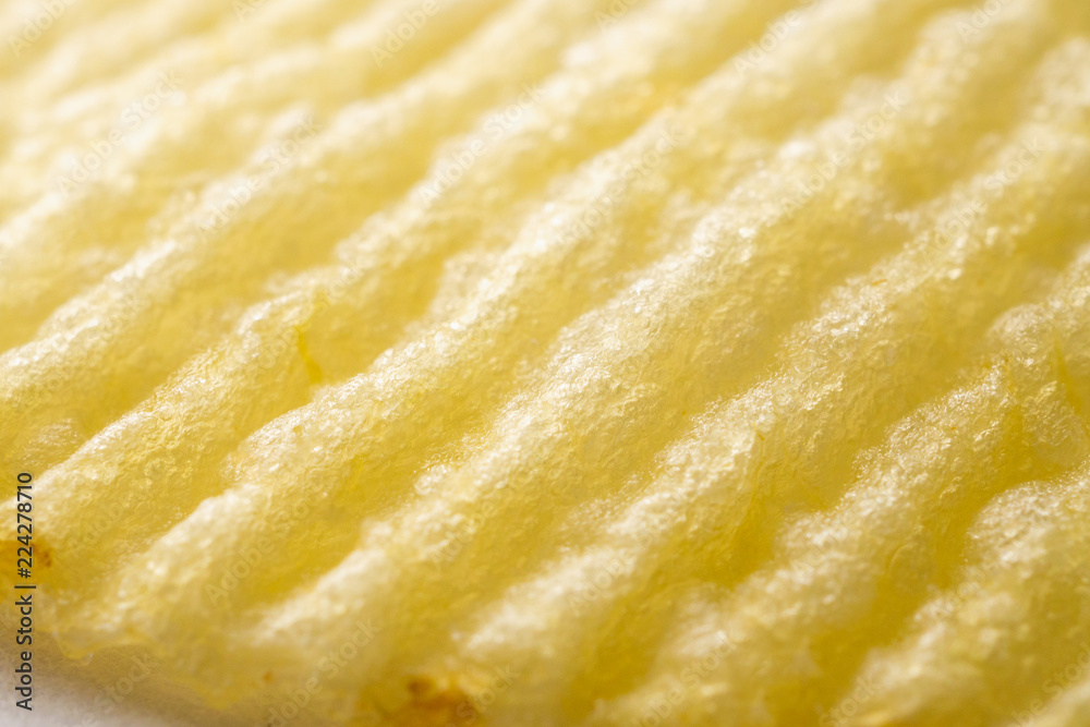 Potato chip texture background closeup Potato chip texture background closeup