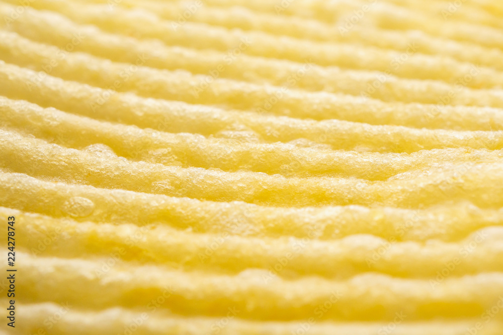 Potato chip texture background closeup Potato chip texture background closeup