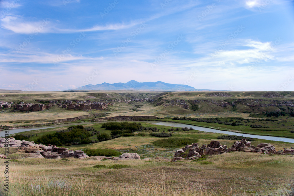 Sweet Grass Hills looking south from milk river Alberta