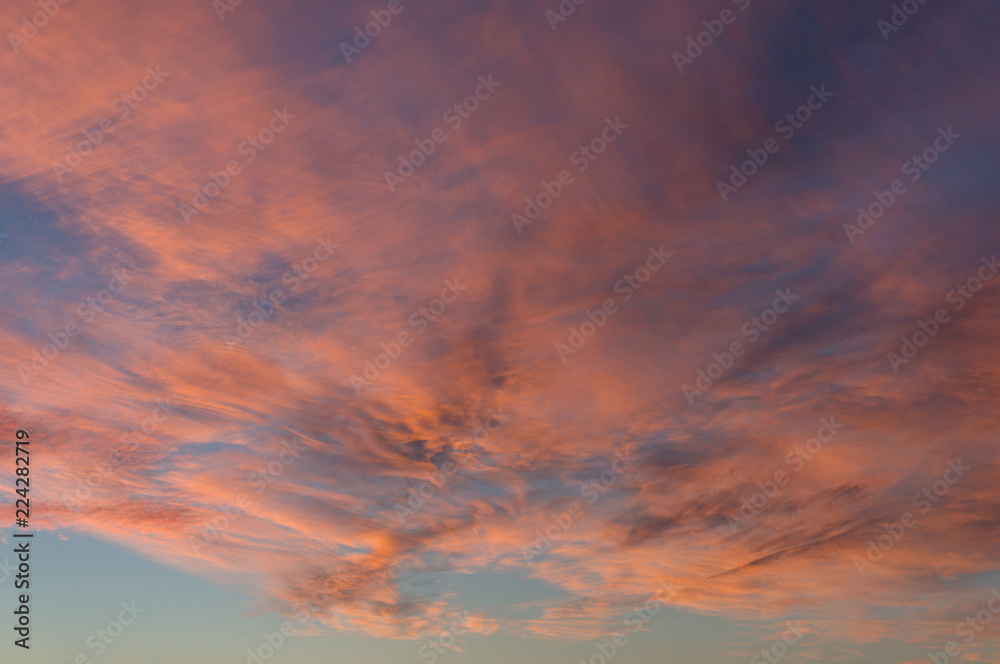Spectacular colorful sunset sunrise sky nature background