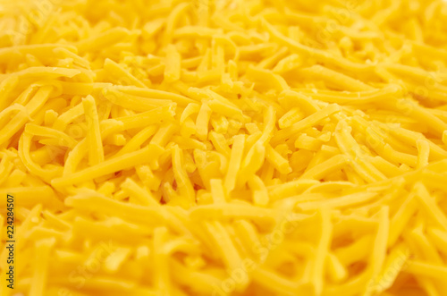 Background of Grated Orange Cheddar Cheese