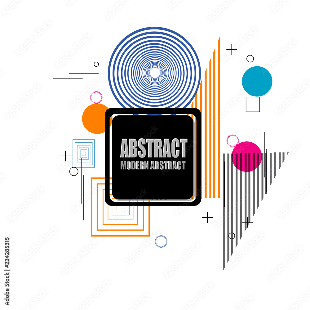 Obraz premium Abstract colorful geometric pattern design and background