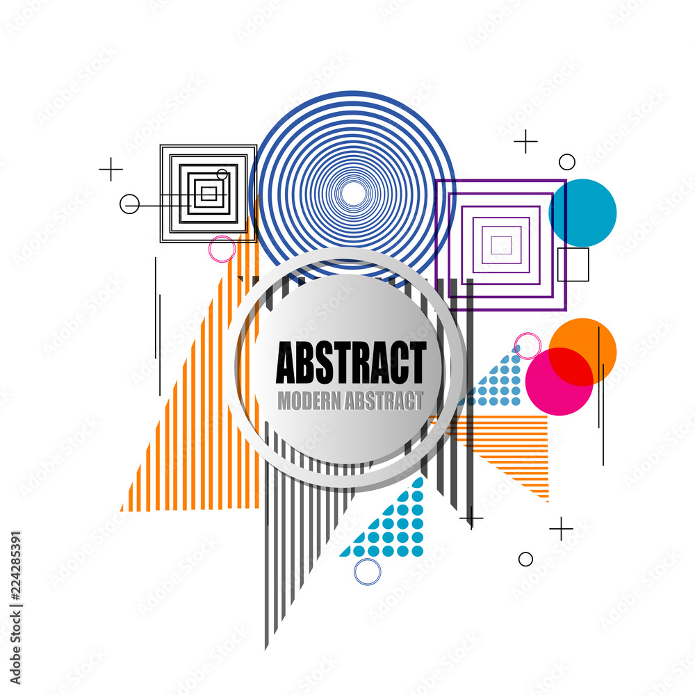 Obraz premium Abstract colorful geometric pattern design and background