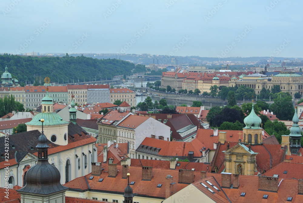 View of the old city. Prague, Czech Republic.