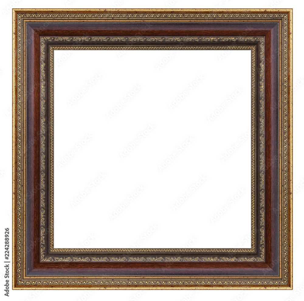 brown and golden frame brown and golden frame