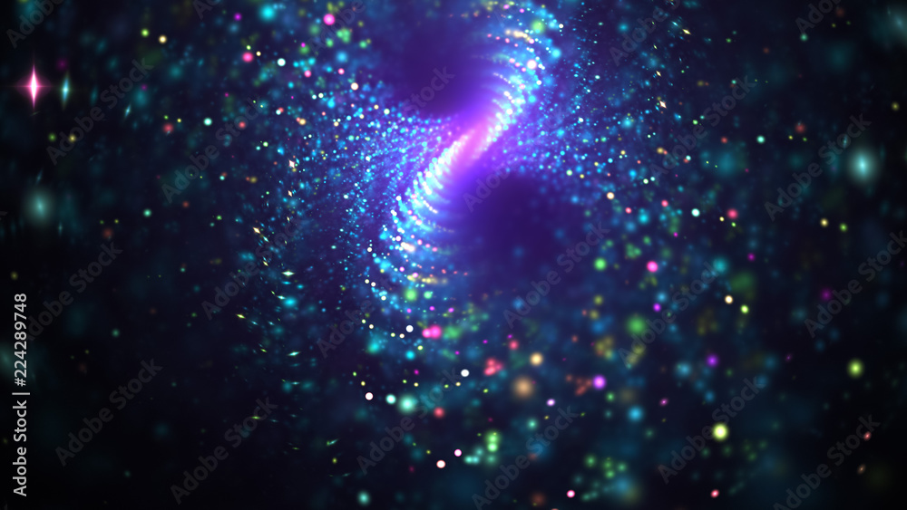 Abstract blue sparkling holiday background. Digital fractal art. 3d rendering. Abstract blue sparkling holiday background. Digital fractal art. 3d rendering.
