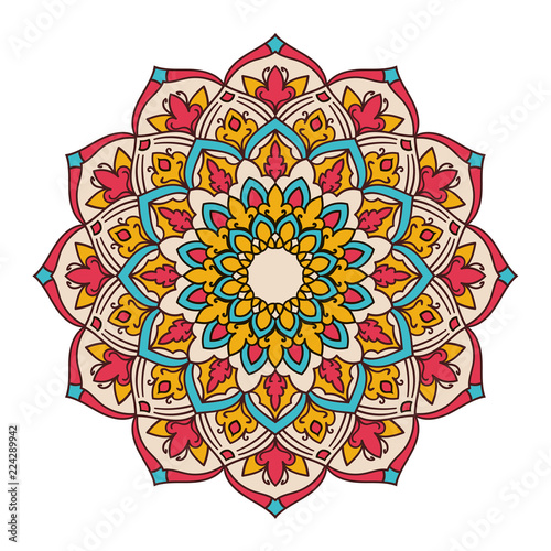 Mandala. Ethnic decorative element.