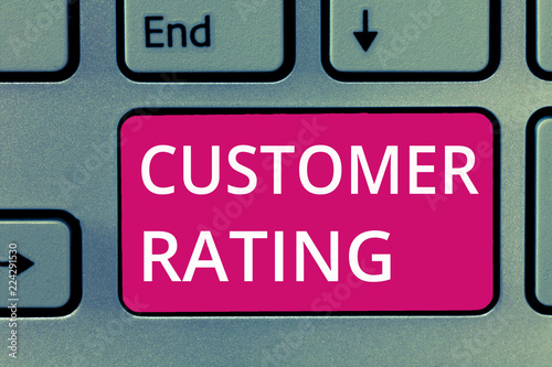 Wallpaper Mural Conceptual hand writing showing Customer Rating. Business photo showcasing Each point of the customers enhances the experience. Torontodigital.ca