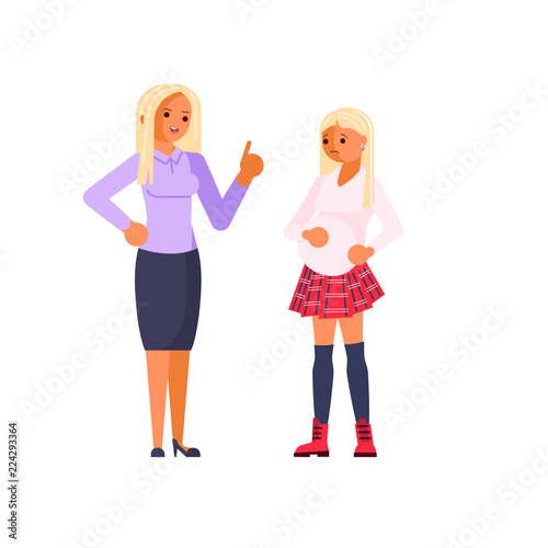 Parent Adolescent conflict concept